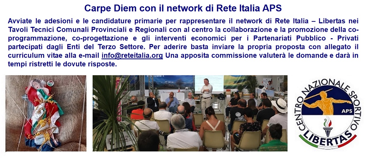 Carpe Diem con il network di Rete Italia APS